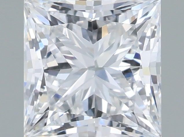 1.03 Carat Princess Shaped, Very Good Cut, D Color, VVS2 Clarity, IGI Certified Lab Grown Diamond