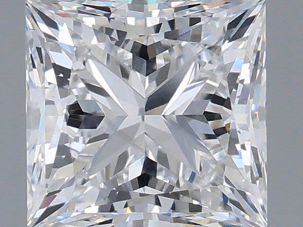 1.17 Carat Princess Shaped, Excellent Cut, D Color, VVS2 Clarity, IGI Certified Lab Grown Diamond