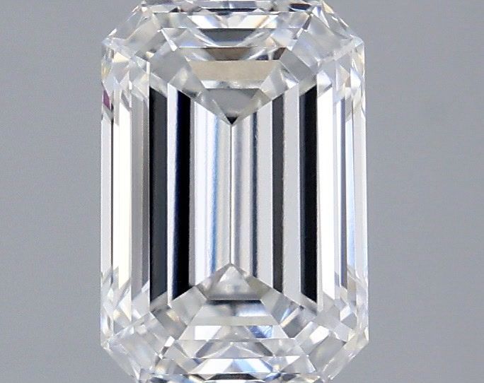 2.09 Carat Emerald Shaped, Ideal Cut, D Color, VVS2 Clarity, IGI Certified Lab Grown Diamond