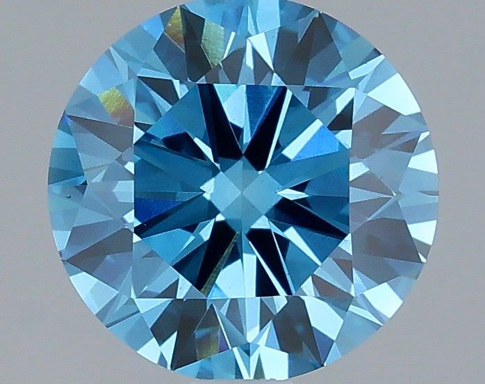 2.12 Carat Round Shaped, Very Good Cut, FANCY BLUE Color, VS1 Clarity, IGI Certified Lab Grown Diamond