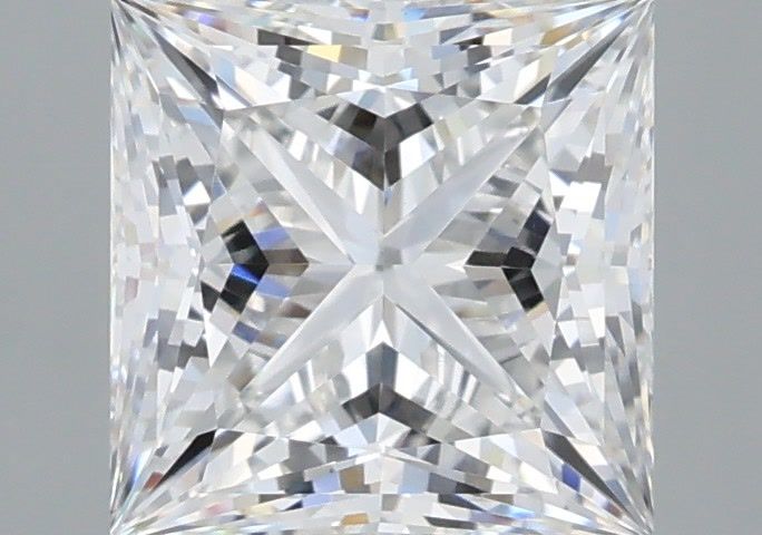2.09 Carat Princess Shaped, Ideal Cut, E Color, VVS2 Clarity, IGI Certified Lab Grown Diamond