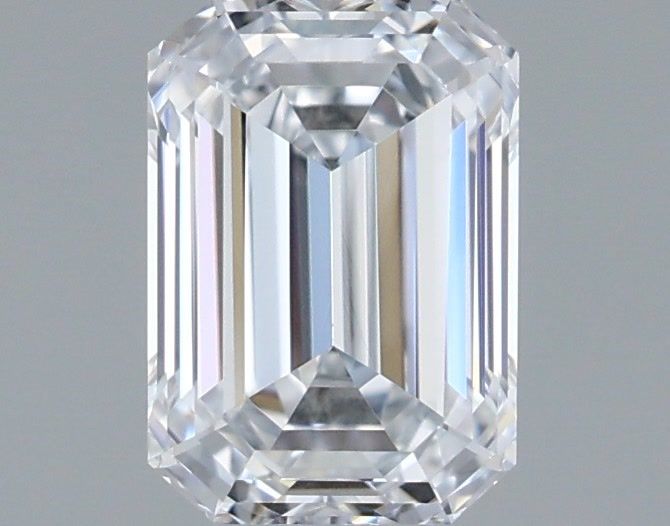 1.10 Carat Emerald Shaped, Ideal Cut, E Color, IF Clarity, IGI Certified Lab Grown Diamond