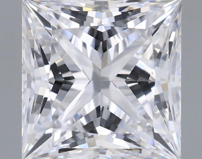 0.98 Carat Princess Shaped, Ideal Cut, D Color, VVS2 Clarity, IGI Certified Lab Grown Diamond