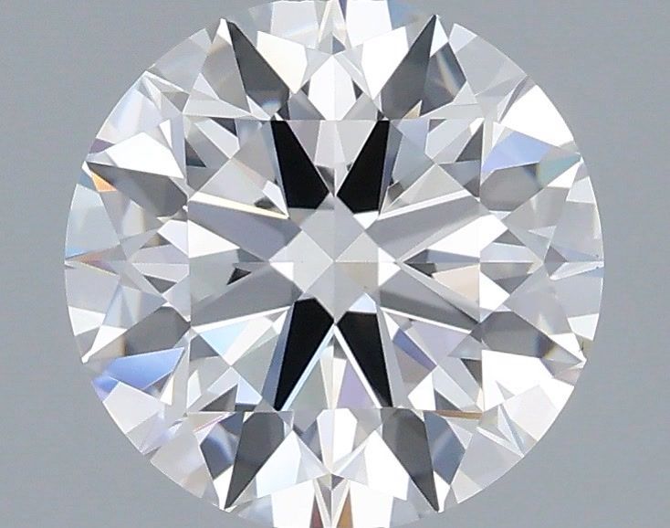 2.18 Carat Round Shaped, Ideal Cut, E Color, VVS2 Clarity, IGI Certified Lab Grown Diamond