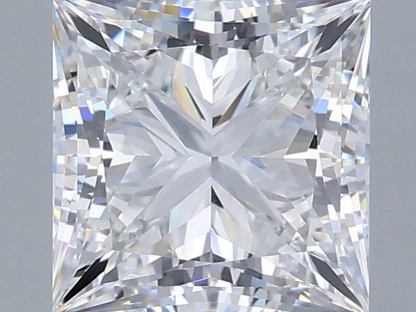 1.47 Carat Princess Shaped, Very Good Cut, D Color, VVS2 Clarity, IGI Certified Lab Grown Diamond