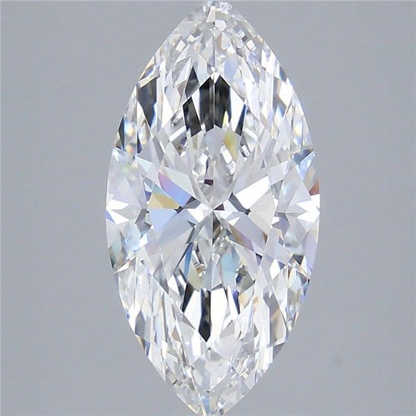 4.06 Carat Marquise Shaped, Ideal Cut, F Color, VVS2 Clarity, IGI Certified Lab Grown Diamond