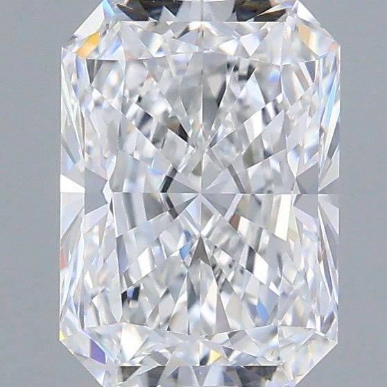 1.52 Carat Radiant Shaped, Very Good Cut, D Color, VVS2 Clarity, IGI Certified Lab Grown Diamond