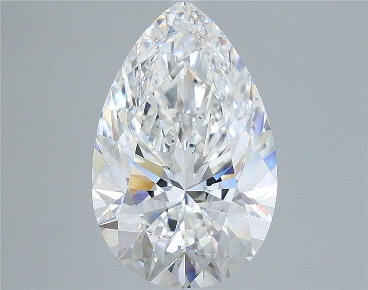 5.05 Carat Pear Shaped, Very Good Cut, E Color, VVS2 Clarity, IGI Certified Lab Grown Diamond
