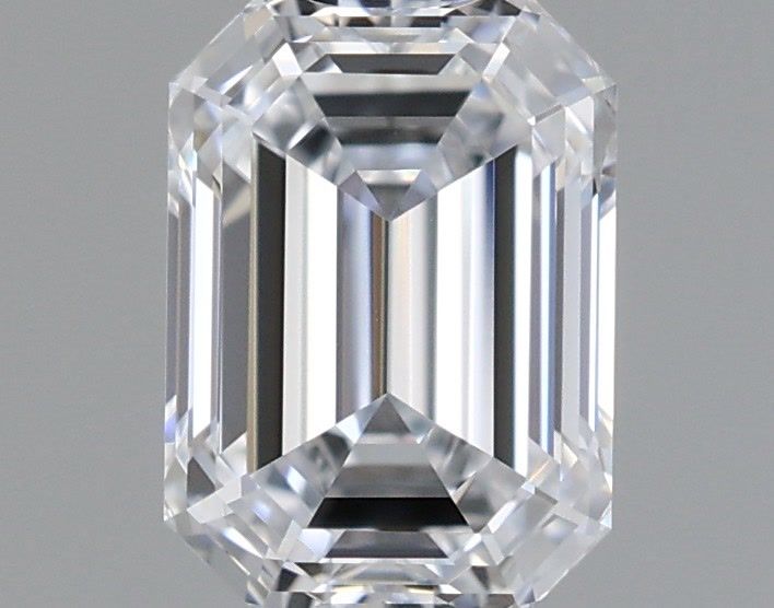 0.95 Carat Emerald Shaped, Ideal Cut, D Color, VVS1 Clarity, IGI Certified Lab Grown Diamond