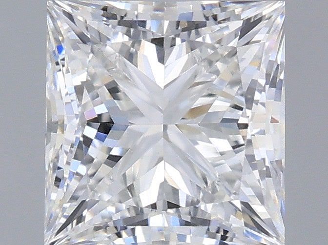 1.01 Carat Princess Shaped, Very Good Cut, E Color, VVS2 Clarity, IGI Certified Lab Grown Diamond
