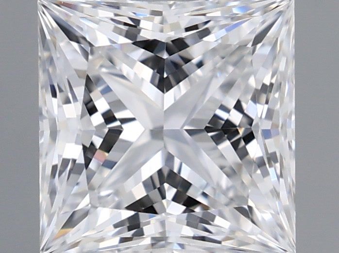 1.09 Carat Princess Shaped, Ideal Cut, D Color, VVS1 Clarity, IGI Certified Lab Grown Diamond