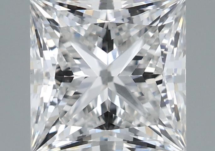 1.46 Carat Princess Shaped, Ideal Cut, F Color, VS1 Clarity, IGI Certified Lab Grown Diamond