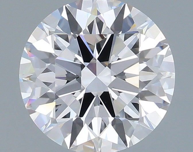 1.57 Carat Round Shaped, Ideal Cut, D Color, VVS2 Clarity, IGI Certified Lab Grown Diamond