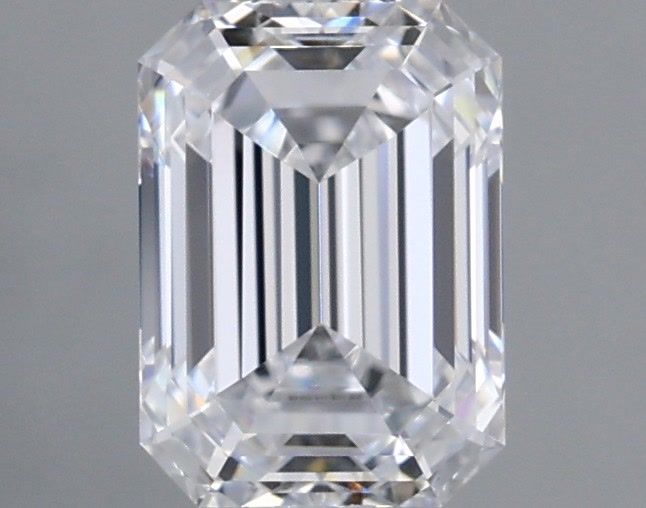 1.08 Carat Emerald Shaped, Ideal Cut, E Color, IF Clarity, IGI Certified Lab Grown Diamond
