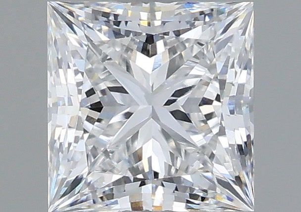 1.04 Carat Princess Shaped, Ideal Cut, D Color, VVS1 Clarity, IGI Certified Lab Grown Diamond