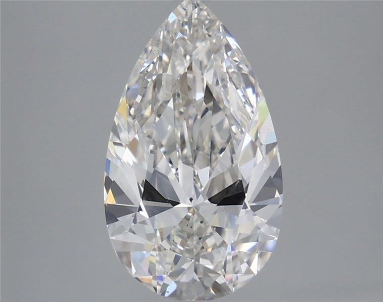 3.10 Carat Pear Shaped, Ideal Cut, G Color, VS1 Clarity, IGI Certified Lab Grown Diamond