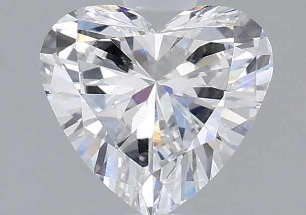0.88 Carat Heart Shaped, Very Good Cut, D Color, VVS2 Clarity, IGI Certified Lab Grown Diamond