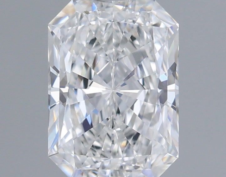 0.96 Carat Radiant Shaped, Ideal Cut, D Color, VVS2 Clarity, IGI Certified Lab Grown Diamond