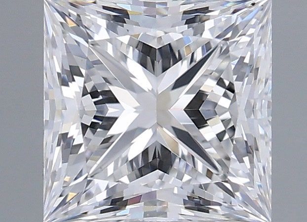 1.24 Carat Princess Shaped, Ideal Cut, E Color, VVS2 Clarity, IGI Certified Lab Grown Diamond