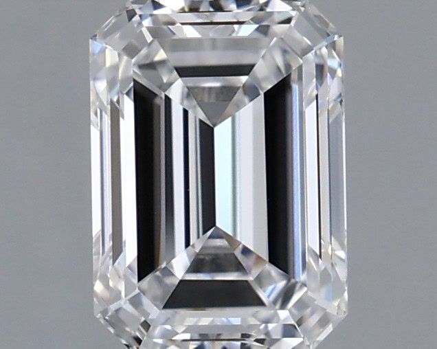 0.99 Carat Emerald Shaped, Ideal Cut, D Color, VVS2 Clarity, IGI Certified Lab Grown Diamond