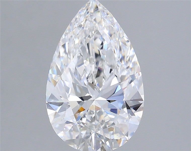 2.03 Carat Pear Shaped, Ideal Cut, D Color, VVS1 Clarity, IGI Certified Lab Grown Diamond