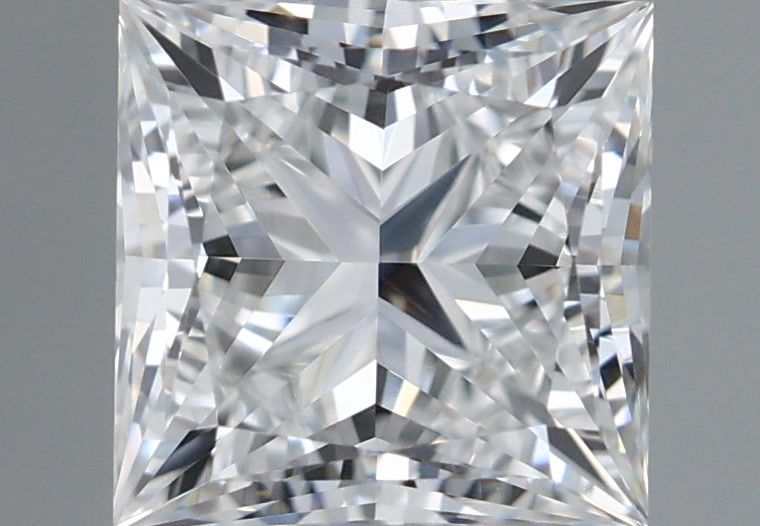 1.05 Carat Princess Shaped, Very Good Cut, E Color, VVS2 Clarity, IGI Certified Lab Grown Diamond