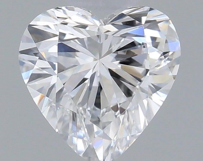 0.56 Carat Heart Shaped, Very Good Cut, D Color, VVS2 Clarity, IGI Certified Lab Grown Diamond