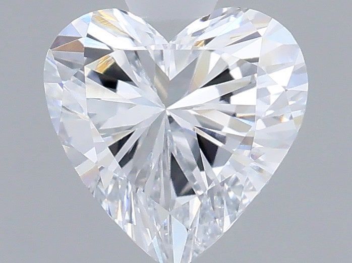 0.52 Carat Heart Shaped, Very Good Cut, D Color, VVS2 Clarity, IGI Certified Lab Grown Diamond