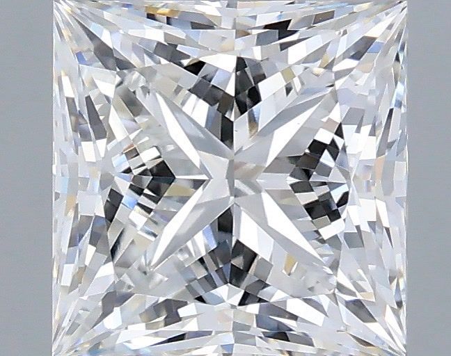 3.03 Carat Princess Shaped, Very Good Cut, E Color, VVS2 Clarity, IGI Certified Lab Grown Diamond