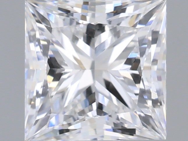 1.05 Carat Princess Shaped, Very Good Cut, D Color, VVS2 Clarity, IGI Certified Lab Grown Diamond