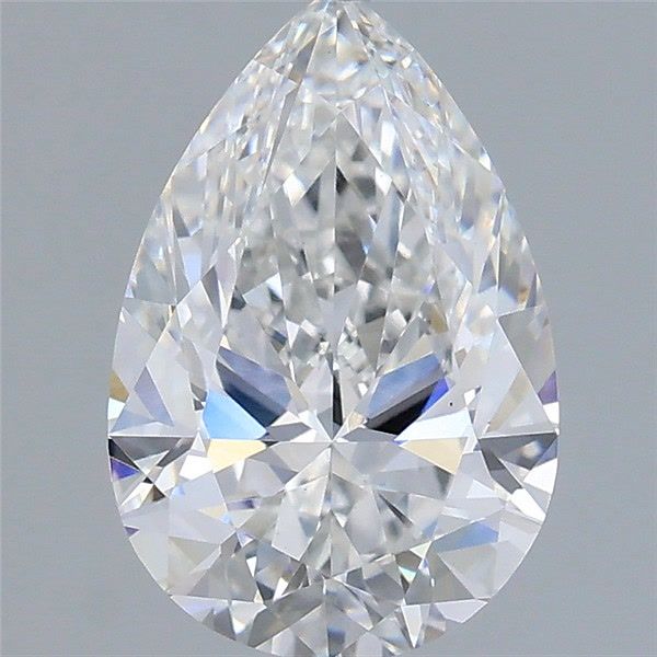 1.58 Carat Pear Shaped, Ideal Cut, E Color, VS1 Clarity, IGI Certified Lab Grown Diamond