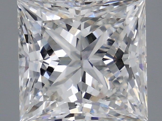 1.85 Carat Princess Shaped, Ideal Cut, F Color, VVS2 Clarity, IGI Certified Lab Grown Diamond