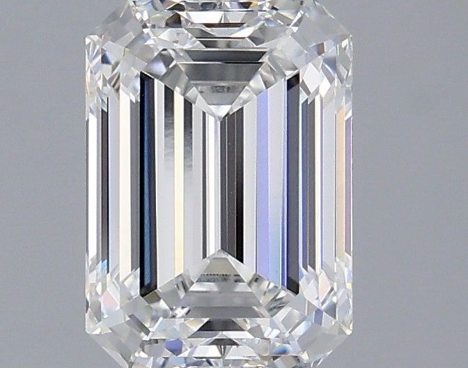 2.09 Carat Emerald Shaped, Ideal Cut, E Color, VVS2 Clarity, IGI Certified Lab Grown Diamond