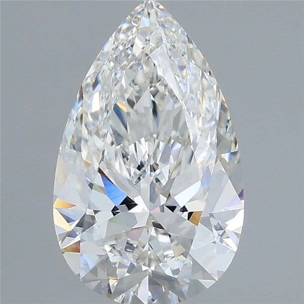 2.25 Carat Pear Shaped, Ideal Cut, F Color, VVS2 Clarity, IGI Certified Lab Grown Diamond
