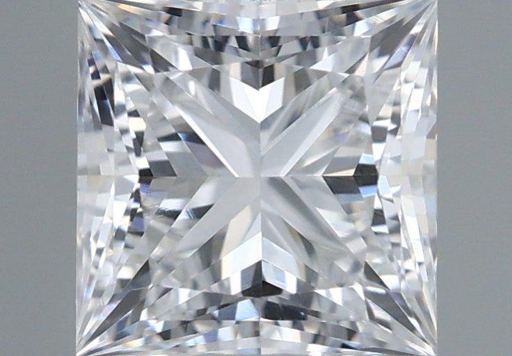 1.05 Carat Princess Shaped, Very Good Cut, D Color, VVS2 Clarity, IGI Certified Lab Grown Diamond