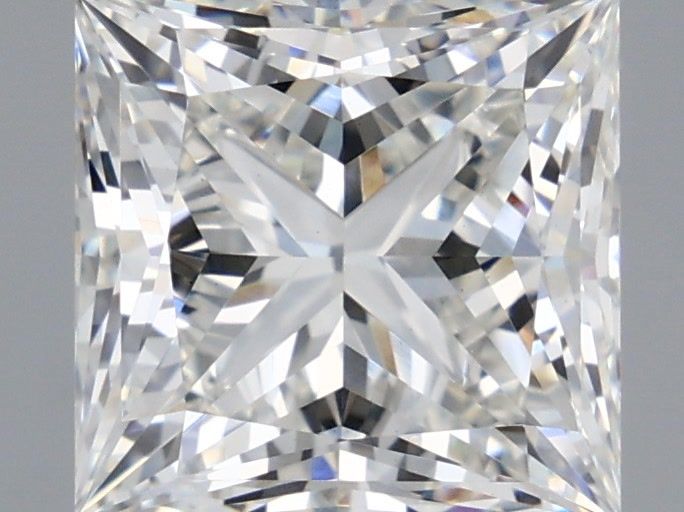 2.08 Carat Princess Shaped, Ideal Cut, G Color, VVS2 Clarity, IGI Certified Lab Grown Diamond