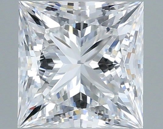 1.04 Carat Princess Shaped, Ideal Cut, D Color, VVS2 Clarity, IGI Certified Lab Grown Diamond