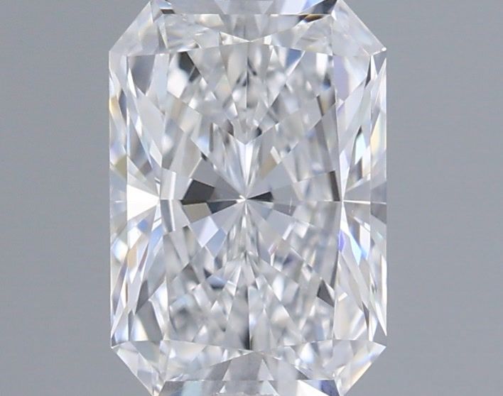 0.91 Carat Radiant Shaped, Ideal Cut, D Color, VS1 Clarity, IGI Certified Lab Grown Diamond