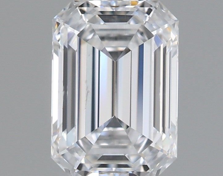 0.95 Carat Emerald Shaped, Ideal Cut, D Color, VS2 Clarity, IGI Certified Lab Grown Diamond