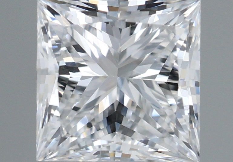 1.06 Carat Princess Shaped, Very Good Cut, D Color, VVS2 Clarity, IGI Certified Lab Grown Diamond