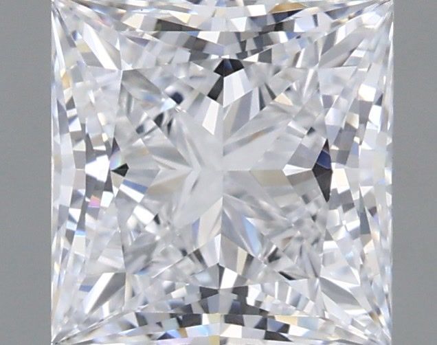 1.09 Carat Princess Shaped, Ideal Cut, D Color, VVS2 Clarity, IGI Certified Lab Grown Diamond