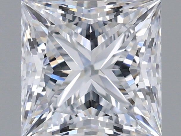 1.04 Carat Princess Shaped, Ideal Cut, E Color, VVS2 Clarity, IGI Certified Lab Grown Diamond