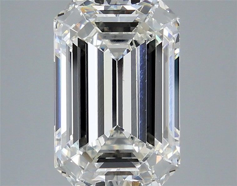 5.08 Carat Emerald Shaped, Ideal Cut, G Color, VVS2 Clarity, IGI Certified Lab Grown Diamond