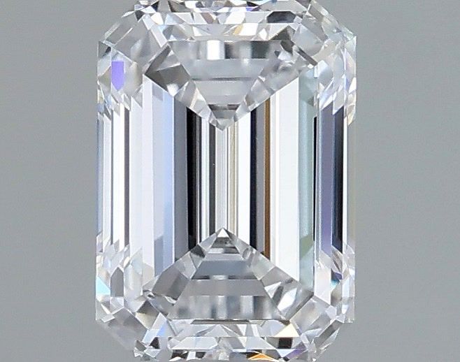 1.11 Carat Emerald Shaped, Ideal Cut, E Color, VS2 Clarity, IGI Certified Lab Grown Diamond