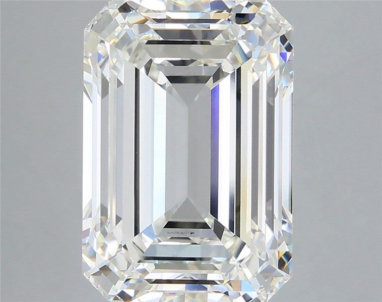 9.07 Carat Emerald Shaped, Very Good Cut, H Color, VVS2 Clarity, IGI Certified Lab Grown Diamond