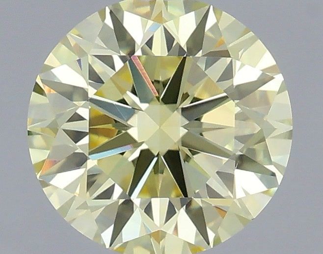 1.22 Carat Round Shaped, Excellent Cut, FANCY VIVID YELLOW Color, VS1 Clarity, IGI Certified Lab Grown Diamond