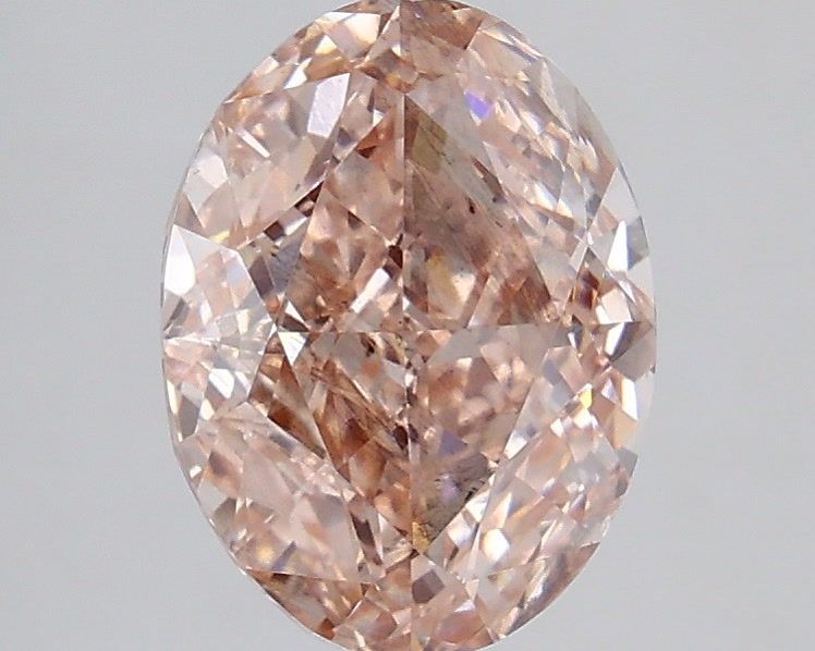 2.50 Carat Oval Shaped, Very Good Cut, FANCY INTENSE PINK Color, SI1 Clarity, IGI Certified Lab Grown Diamond