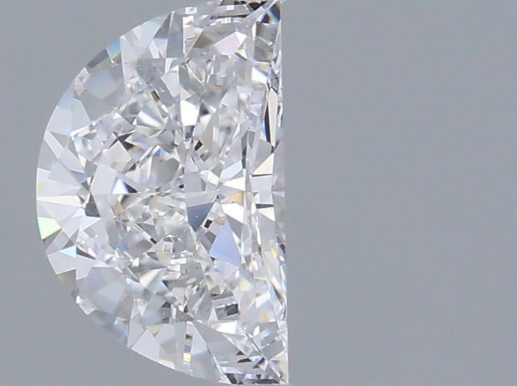 1.02 Carat Half Moon Shaped, Very Good Cut, D Color, VS2 Clarity, IGI Certified Lab Grown Diamond
