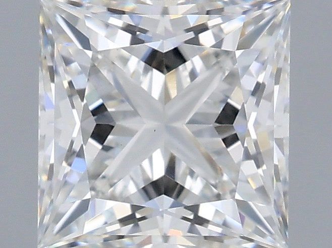 2.08 Carat Princess Shaped, Ideal Cut, F Color, VS1 Clarity, IGI Certified Lab Grown Diamond