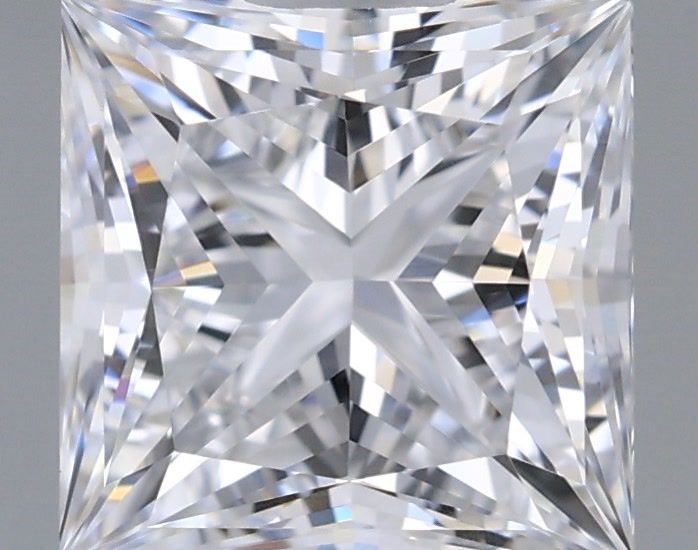 1.22 Carat Princess Shaped, Ideal Cut, D Color, VVS2 Clarity, IGI Certified Lab Grown Diamond